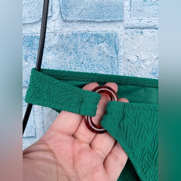 AWAY THAT DAY - ANGUILLA BIKINI - EMERALD GREEN TEXTURE LARGE - Picture 6 of 13